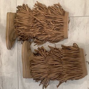Juicy Couture Fringe over the knee boots